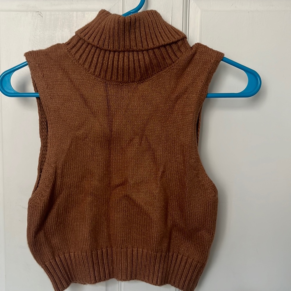 Garage Turtleneck Tank Cropped Size Small